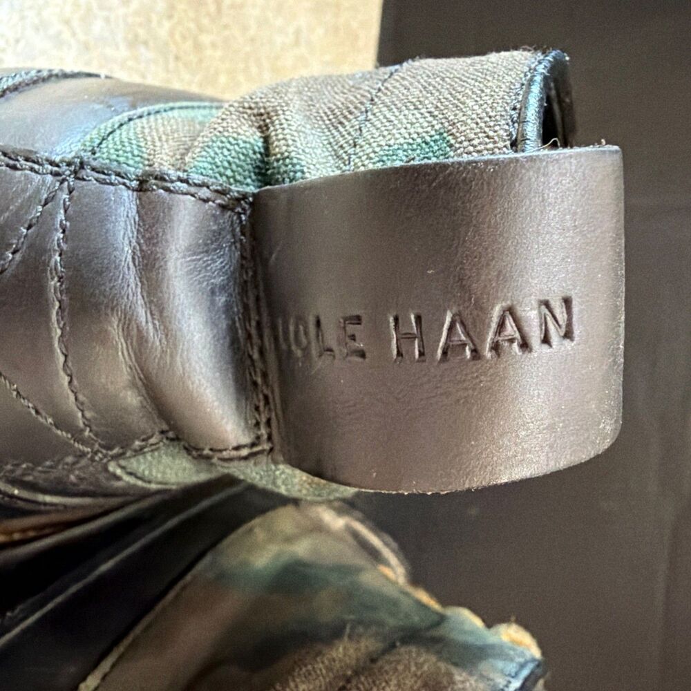 Cole Haan Camo Boots Grand.OS Pinch Rugged Brown Green Men's Size 12M - Picture 7 of 7